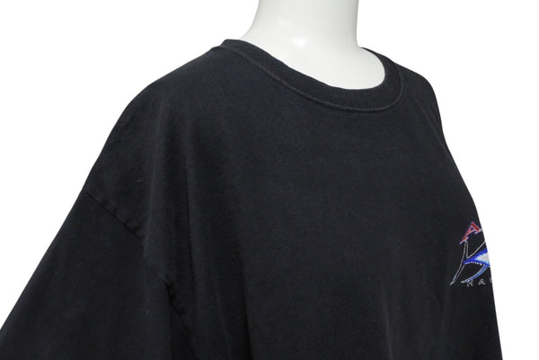 HANES Ahi Hawaii Tuna T-shirt Tops Black Cotton Black Blue Red Size L Good Condition Used 4c069877