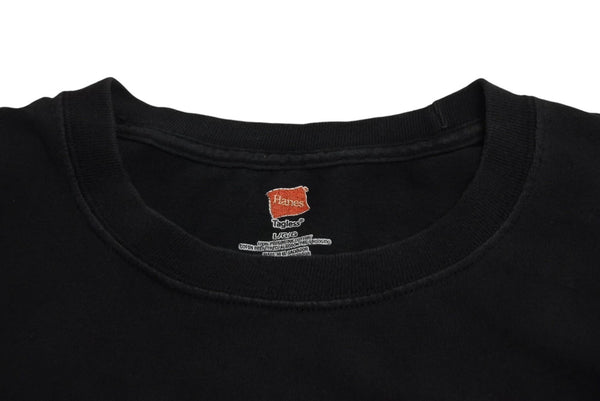 HANES Ahi Hawaii Tuna T-shirt Tops Black Cotton Black Blue Red Size L Good Condition Used 4c069877
