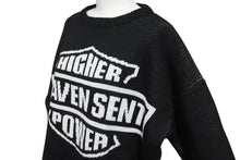 Load image into Gallery viewer, 新品未使用 MADMADWORLD マッドマッドワールド HIGHER HEAVEN SENT POWER ニット コットン ポリエステル ブラック サイズL 中古 4c069879