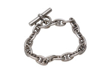 Load image into Gallery viewer, HERMES エルメス ブレスレット シェーヌダンクル PM18コマ フランス製 シルバー925 美品 中古 4c069884