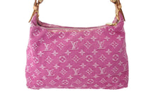画像をギャラリービューアに読み込む, 極美品 LOUIS VUITTON ルイヴィトン バギーPM ワンショルダーバッグ M95212 モノグラム デニム レザー ピンク 中古 4c069889
