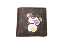 画像をギャラリービューアに読み込む, 新品未使用 LOUIS VUITTON ルイヴィトン ポルトフォイユ・マルコ 二つ折り財布 M61666 村上隆 モノグラムパンダ 中古 4c069890