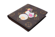 画像をギャラリービューアに読み込む, 新品未使用 LOUIS VUITTON ルイヴィトン ポルトフォイユ・マルコ 二つ折り財布 M61666 村上隆 モノグラムパンダ 中古 4c069890
