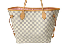 画像をギャラリービューアに読み込む, LOUIS VUITTON ルイヴィトン ネヴァーフルMM トートバッグ N51107 PVC レザー ホワイト ブラウン ゴールド金具 美品 中古 4c069892