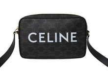 Load image into Gallery viewer, 極美品 CELINE セリーヌ ミディアム メッセンジャーバッグ ショルダーバッグ 194502CIM トリオンフ PVC レザー 中古 4c069894