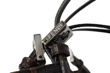 画像をギャラリービューアに読み込む, FENDI フェンディ ズッカ トートバッグ ショルダーバッグ キャンバス レザー ブラウン ブラック イエロー 美品 中古 4c069900