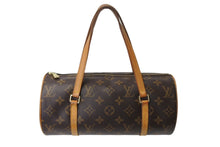 Load image into Gallery viewer, LOUIS VUITTON ルイヴィトン パピヨンPM 26 筒形 ハンドバック ブラウン モノグラム M51386 美品 中古 4c069904