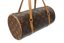 画像をギャラリービューアに読み込む, LOUIS VUITTON ルイヴィトン パピヨンPM 26 筒形 ハンドバック ブラウン モノグラム M51366 美品 中古 4c069904