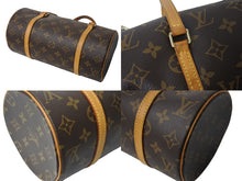 画像をギャラリービューアに読み込む, LOUIS VUITTON ルイヴィトン パピヨンPM 26 筒形 ハンドバック ブラウン モノグラム M51366 美品 中古 4c069904