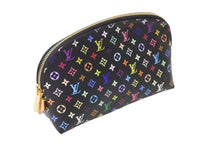 画像をギャラリービューアに読み込む, 極美品 LOUIS VUITTON ルイヴィトン ポシェットコスメティック ポーチ M47355 PVC ブラック マルチカラー 中古 4c069906