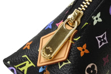 画像をギャラリービューアに読み込む, 極美品 LOUIS VUITTON ルイヴィトン ポシェットコスメティック ポーチ M47355 PVC ブラック マルチカラー 中古 4c069906