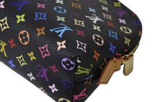 画像をギャラリービューアに読み込む, 極美品 LOUIS VUITTON ルイヴィトン ポシェットコスメティック ポーチ M47355 PVC ブラック マルチカラー 中古 4c069906
