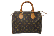 Load image into Gallery viewer, LOUIS VUITTON ルイヴィトン スピーディ25 ハンドバッグ M41109 旧型 モノグラム PVC レザー ゴールド金具 ブラウン 美品 中古 4c069908