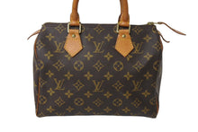 Load image into Gallery viewer, LOUIS VUITTON ルイヴィトン スピーディ25 ハンドバッグ M41109 旧型 モノグラム PVC レザー ゴールド金具 ブラウン 美品 中古 4c069908