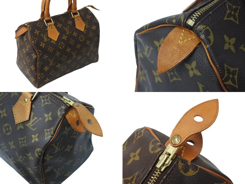 LOUIS VUITTON ルイヴィトン スピーディ25 ハンドバッグ M41109 旧型 モノグラム PVC レザー ゴールド金具 ブラウン 美品  中古 4c069908 – Casanova Vintage