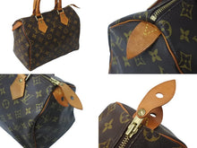 Load image into Gallery viewer, LOUIS VUITTON ルイヴィトン スピーディ25 ハンドバッグ M41109 旧型 モノグラム PVC レザー ゴールド金具 ブラウン 美品 中古 4c069908