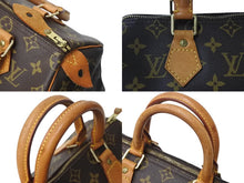 Load image into Gallery viewer, LOUIS VUITTON ルイヴィトン スピーディ25 ハンドバッグ M41109 旧型 モノグラム PVC レザー ゴールド金具 ブラウン 美品 中古 4c069908