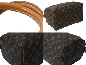 LOUIS VUITTON ルイヴィトン スピーディ25 ハンドバッグ M41109 旧型 モノグラム PVC レザー ゴールド金具 ブラウン 美品 中古 4c069908