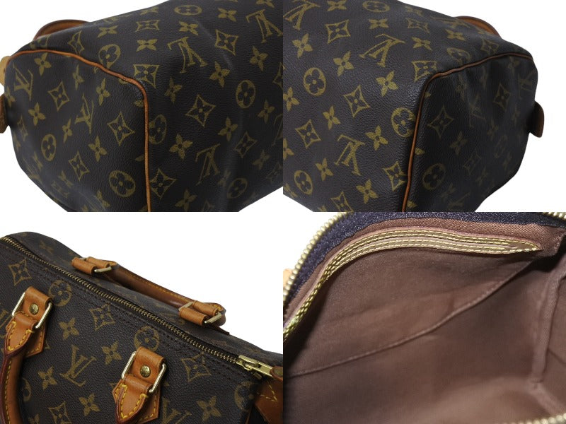 LOUIS VUITTON ルイヴィトン スピーディ25 ハンドバッグ M41109 旧型 モノグラム PVC レザー ゴールド金具 ブラウン 美品  中古 4c069908 – Casanova Vintage