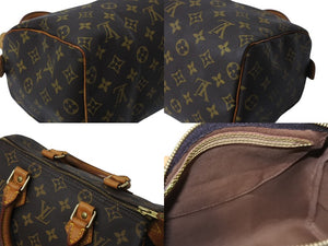 LOUIS VUITTON ルイヴィトン スピーディ25 ハンドバッグ M41109 旧型 モノグラム PVC レザー ゴールド金具 ブラウン 美品 中古 4c069908