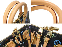 画像をギャラリービューアに読み込む, 極美品 LOUIS VUITTON ルイヴィトン アルマPM ハンドバッグ モノグラム M40444 PVC ヌメ革 ブラック マルチカラー ゴールド 中古 4c069910
