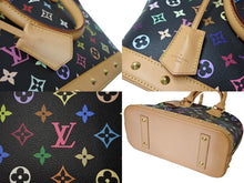 画像をギャラリービューアに読み込む, 極美品 LOUIS VUITTON ルイヴィトン アルマPM ハンドバッグ モノグラム M40444 PVC ヌメ革 ブラック マルチカラー ゴールド 中古 4c069910