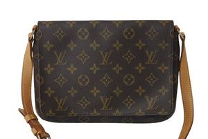 LOUIS VUITTON ルイヴィトン ミュゼットタンゴ ショルダーバック M51257 モノグラム ブラウン 美品 中古 4c69912