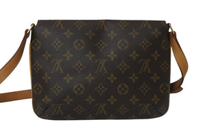 LOUIS VUITTON ルイヴィトン ミュゼットタンゴ ショルダーバック M51257 モノグラム ブラウン 美品 中古 4c69912