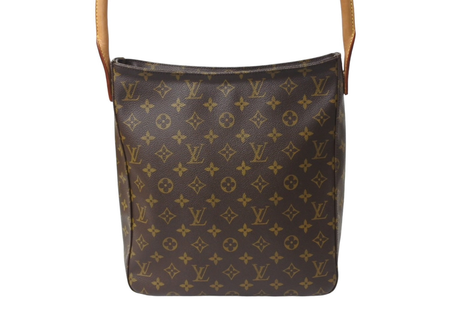 極美品 LOUIS VUITTON ルイヴィトン ルーピングGM ハンドバッグ M51145 モノグラム PVC レザー ブラウン ゴールド金具 中古  4c069916 – Casanova Vintage