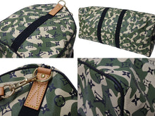 画像をギャラリービューアに読み込む, 新品同様 LOUIS VUITTON ルイヴィトン ×村上隆 キーポルバンドリエール55 モノグラムモフラージュ M95774 ゴールド金具 中古4c069918