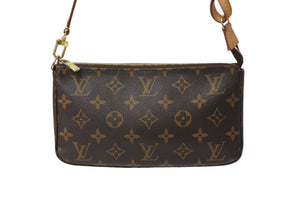 LOUIS VUITTON ルイヴィトン アクセサリーポーチ ポシェットアクセソワール M51980 モノグラム ブラウン 美品 中古 4c069920