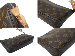 LOUIS VUITTON ルイヴィトン アクセサリーポーチ ポシェットアクセソワール M51980 モノグラム ブラウン 美品 中古 4c069920