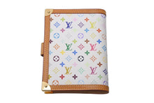 画像をギャラリービューアに読み込む, 極美品 LOUIS VUITTON ルイヴィトン アジェンダPM 手帳カバー R20896 モノグラム マルチカラー PVC ヌメ皮 ゴールド金具 中古 4c069923