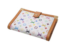画像をギャラリービューアに読み込む, 極美品 LOUIS VUITTON ルイヴィトン アジェンダPM 手帳カバー R20896 モノグラム マルチカラー PVC ヌメ皮 ゴールド金具 中古 4c069923
