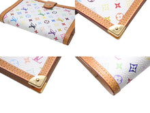 画像をギャラリービューアに読み込む, 極美品 LOUIS VUITTON ルイヴィトン アジェンダPM 手帳カバー R20896 モノグラム マルチカラー PVC ヌメ皮 ゴールド金具 中古 4c069923