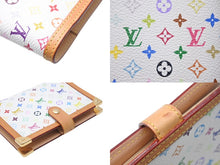 画像をギャラリービューアに読み込む, 極美品 LOUIS VUITTON ルイヴィトン アジェンダPM 手帳カバー R20896 モノグラム マルチカラー PVC ヌメ皮 ゴールド金具 中古 4c069923