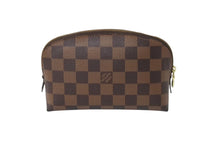 Load image into Gallery viewer, 極美品 LOUIS VUITTON ルイヴィトン ポーチ N47516 ダミエ ポシェット コスメティック ブラウン ゴールド金具 中古 4c069925