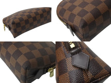 Load image into Gallery viewer, 極美品 LOUIS VUITTON ルイヴィトン ポーチ N47516 ダミエ ポシェット コスメティック ブラウン ゴールド金具 中古 4c069925