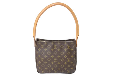 LOUIS VUITTON ルイヴィトン ルーピングMM ハンドバッグ M51146 モノグラム PVC レザー ゴールド金具 美品 中古 4c069928