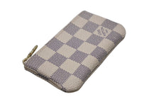 画像をギャラリービューアに読み込む, LOUIS VUITTON ルイヴィトン ダミエ アズール ポシェット クレ N62659 コインケース ホワイト 小物 中古 美品 4c069930