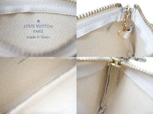 画像をギャラリービューアに読み込む, LOUIS VUITTON ルイヴィトン ダミエ アズール ポシェット クレ N62659 コインケース ホワイト 小物 中古 美品 4c069930