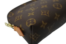 Load image into Gallery viewer, 極美品 LOUIS VUITTON ルイヴィトン ポシェットコスメティックPM ポーチ M47515 モノグラム ブラウン ゴールド金具 中古 4c069932