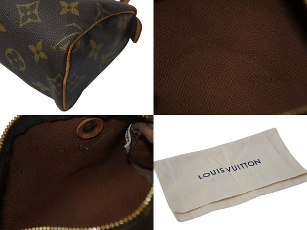LOUIS VUITTON ルイヴィトン ミニスピーディ ハンドバッグ モノグラム M41534 PVC ブラウン 美品 中古 4c069937