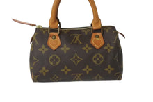 Load image into Gallery viewer, LOUIS VUITTON ルイヴィトン ミニスピーディ ハンドバッグ モノグラム M41534 PVC ブラウン 美品 中古 4c069937