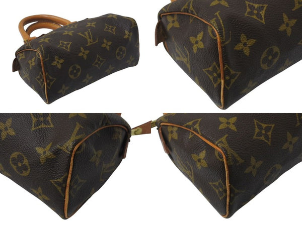 LOUIS VUITTON ルイヴィトン ミニスピーディ ハンドバッグ モノグラム M41534 PVC ブラウン 美品 中古 4c069937