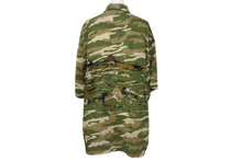 画像をギャラリービューアに読み込む, KAPITAL キャピタル 迷彩 開襟シャツ ワイシャツ グリーン ベージュ サイズ5 K2006SS207 美品 中古 4c070040