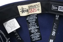 画像をギャラリービューアに読み込む, 極美品 STUSSY x NEW ERA ステューシー ニューエラ RANSOM 59Fifty Cap ロゴ チェック柄 グレンチェック ストリート スケーター 中古 4c070041