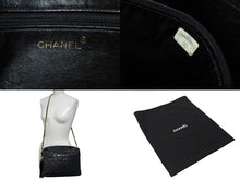 画像をギャラリービューアに読み込む, CHANEL シャネル チェーンショルダーバッグ ココマーク 2番台 フリンジ ラムスキン ブラック ゴールド金具 美品 中古 4c070105