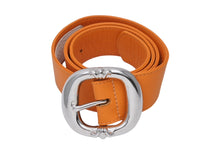 画像をギャラリービューアに読み込む, 激レア CHROME HEARTS クロムハーツ ベルト バックル BLT ガンスリンガー オレンジ レザーベルト サイズ32 美品 中古 4c070115