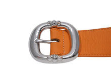 画像をギャラリービューアに読み込む, 激レア CHROME HEARTS クロムハーツ ベルト バックル BLT ガンスリンガー オレンジ レザーベルト サイズ32 美品 中古 4c070115